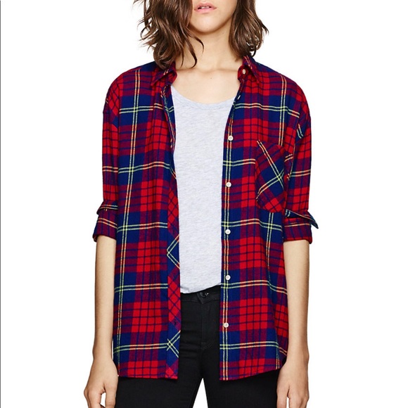 Wilfred Free Tartan Flannel Button Down Longsleeve - Picture 8 of 8